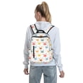 thumbnail image 7 of Honeii Colorful Crabs Print Lightweight Backpacks,Carry on Backpack,Durable Backpack for School, Work & Travel, 7 of 7