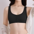 thumbnail image 4 of RMGVDSD Comfort Womens Bras Wireless Front Closure Bra Seamless Bralette Soft Breathable Post Bra For Prosthetic Breast Brassieres Stylish Tshirt Bras, 4 of 8