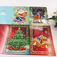 thumbnail image 1 of Tarjetas de felicitación navideñas CHAO 4 paquetes de tarjetas con pintura de diamantes 5D, 1 of 5