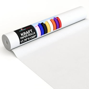 Crown Display White Kraft Paper Roll 17.75" x 1320" (110 Ft)
