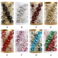 thumbnail image 3 of Inteprter Adornos navideños vibrantes Bolas Decoraciones festivas Adornos de bolas navideñas brillantes Kits de decoración para fiestas Platino, 3 of 6