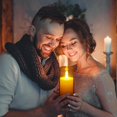 thumbnail image 3 of IMAGE Flickering Flameless Candles Battery Operated, Acrylic Shell Pillar 3D Wick LED Candles with 10-Key Remote Control Timer for, 3 of 9