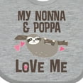thumbnail image 4 of Inktastic Nonna and Poppa Granddaughter Sloth Girls Baby Bib, 4 of 4