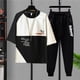 thumbnail image 4 of Camiseta de hombre de alta calidad, conjuntos de pantalones superiores, ropa informal para hombre, oferta básica, venta al por mayor, pantalones gráficos de estilo coreano, 5xl de algodón, 4 of 5