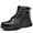 The New Four Seasons Black, variant on Woobling Women Men Work Shoes Slip Resistant Boots Steel Toe Safety Shoe Heavy Duty Protection Boot Unisex Puncture-proof Lace Up Four Seasons Black 6