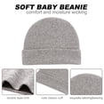 thumbnail image 3 of Newborn Hospital Baby Soft Cotton Organic Cap and Scratch Mitten Set Hats for Baby Boy and Girl 0-6 Months, 3 of 5