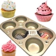 thumbnail image 1 of Cooking Concepts Toaster Oven 6-cup Size Metal Muffin / Cupcake Pan, 1 lb, 1 of 2