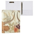 thumbnail image 3 of Cows Flowers Leaves Green 3 Ring Binders 1.5 inch Hardcover File Folders with Interior Pockets A4 Size Organizer for School Office Hospital, 3 of 8