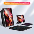 thumbnail image 2 of FlyFlise Étui Clavier Bluetooth Détachable pour Tablette avec Pavé Tactile et Fente pour Stylet, Compatible avec iPad Air 4, 2 of 8