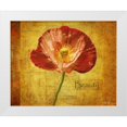 thumbnail image 3 of Vitaly Geyman 32x26 White Modern Wood Framed Wall Art Titled - Royal Poppy Beauty, 3 of 5