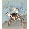 thumbnail image 2 of Kunisada, Utagawa 15x16 White Modern Wood Framed Museum Art Print Titled - A Crab on The Seashore, 2 of 4