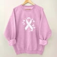 thumbnail image 2 of Makaor Crewneck Sweatshirt Womens Breast Cancer Awareness Tops Fleece Long Sleeve Pullover Graphic Casual Clothes, 2 of 4