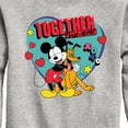 thumbnail image 3 of Disney - Together Fur Ever Mickey Pluto - Youth Crewneck Fleece Sweatshirt, 3 of 5