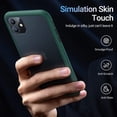 thumbnail image 4 of AmPm Shockproof Designed for iPhone 11 Case, [8FT Military Grade Drop Protection] Translucent Hard Back with Silicone Bumper, Slim Phone Protective Case iPhone 11 6.1'', Frost Black, 4 of 7