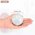thumbnail image 3 of Uxcell 3-Pack Decorative Ball for Bowls, 2.4 Inch Mosaic Glass Balls Decorative Glass Orbs for Home Decor/Dining Tables [White], 3 of 7