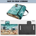 thumbnail image 4 of Uorisanigo Golf Cart Seat Covers Non-Slip Beach Shell Sea Turtle Golf Cart Seat Towel Blanket with 4 Front Pockets Golf Cart Accessories Suitable for EZGO, Club Car & More 2-Seat Carts, 4 of 7