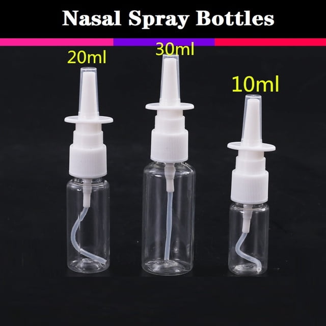 10ml 20ml 30ml vacío plástico Nasal Spray botellas bomba pulverizador niebla nariz Spray botella recargable huangjie unisex