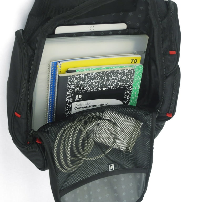 Refugee 19.5 Inch Sleeve Laptop Backpack, Padded Computer Bag For Commute  or Travel, Black