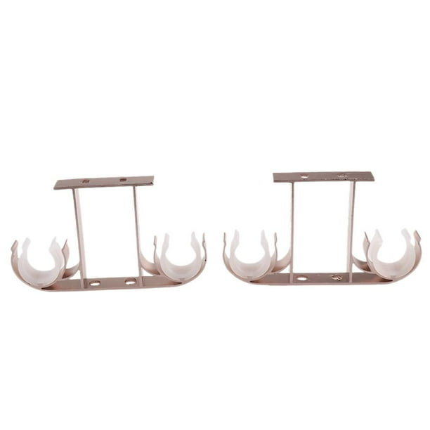 Soportes de de 2 Piezas, Soportes de Poste de Montaje , Aleación de Aluminio, Apto para Barras de 26 Diámetro , oro perfecl Soporte de varilla de cortina