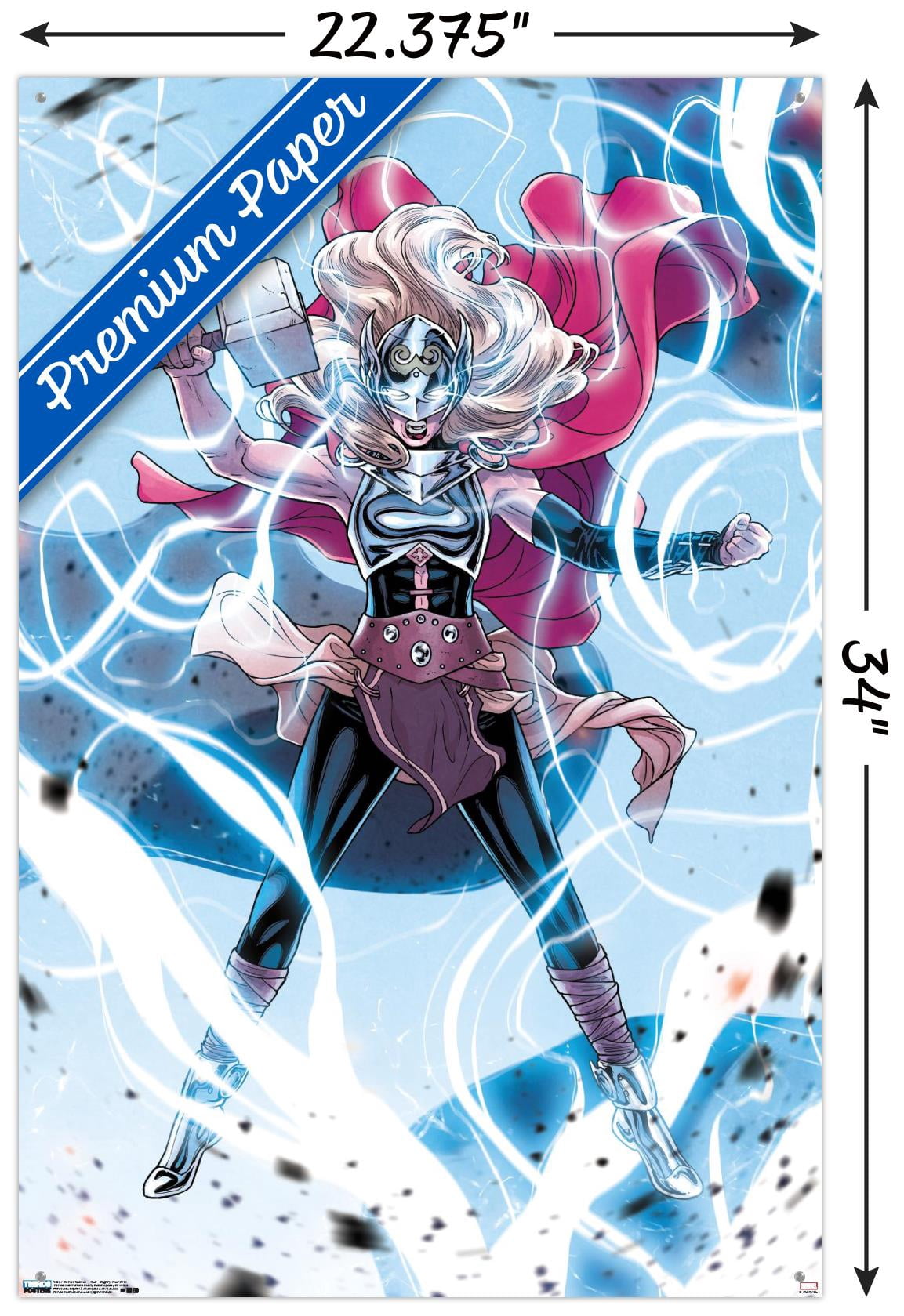 Marvel Comics - Thor - Mighty Thor #704 Wall Poster with Pushpins, 22.375" x 34"