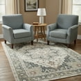thumbnail image 2 of Kokia 6x9 Oriental Area Rug Living Room Washable Non Slip Boho Soft Rugs Bedroom Dining Room Decor-Gray, 2 of 6