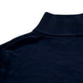 thumbnail image 5 of Quarter Zip Sweatshirt Men Lapel Neck Sweatshirts for Men Cable Knit Plain 1/4 Zip Pullover Sweater Slim Fit Warm Sweaters Long Sleeve Fleece Turtleneck Sweater Top Size M-3XL, 5 of 7