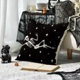 thumbnail image 6 of Sm:)e Black Skeleton Halloween Pillow Covers 18x18 Inch Set of 2, Cushion Covers for Sofa Home Decor, 6 of 6