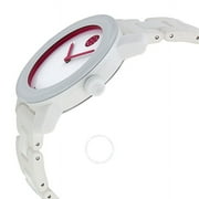 Movado Bold White Dial White Silicone/Resin and Stainless Steel
