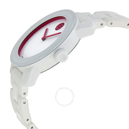 Movado Bold White Dial White Silicone/Resin and Stainless Steel