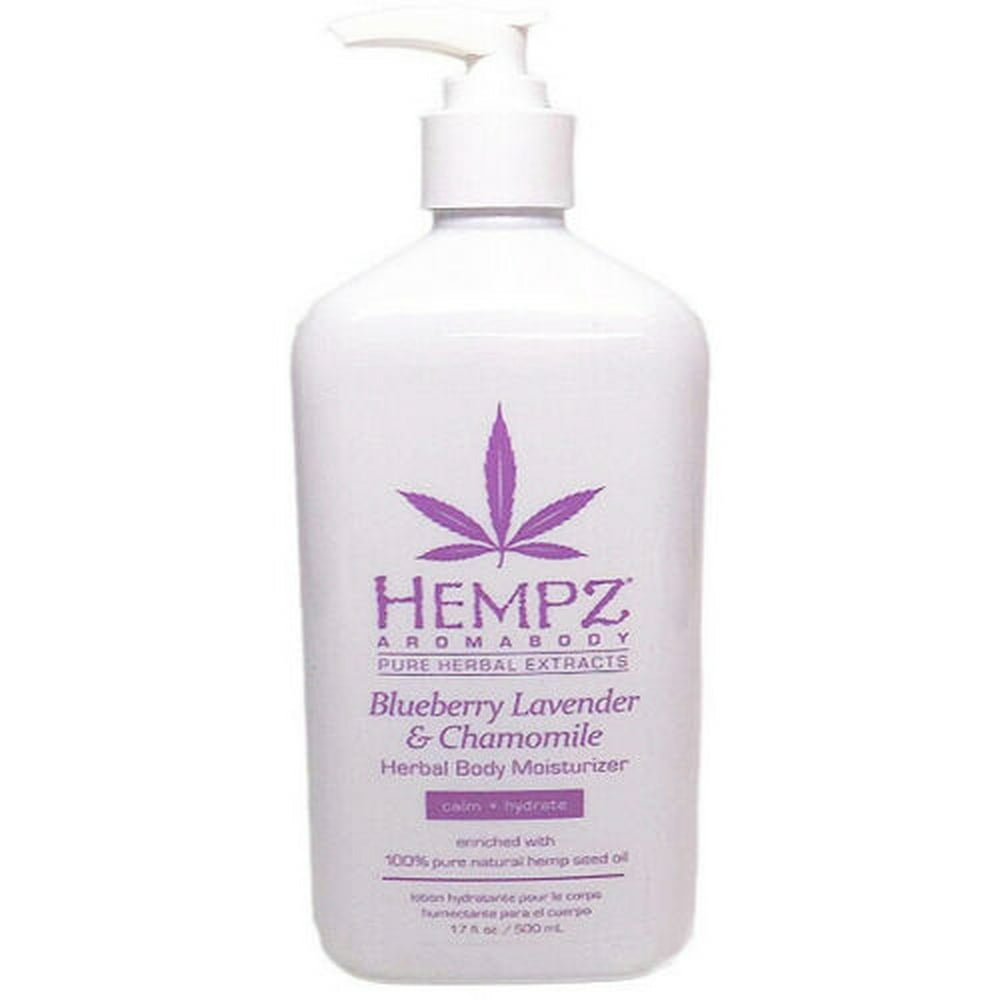Hempz BLUEBERRY LAVENDER CHAMOMILE LOTION Herbal Body Moisturizer 17