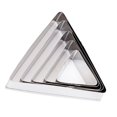 thumbnail image 2 of 5 Pcs Stainless Steel Triangle Biscuit Cutters Sweets Pancake Cutting Dies Home Baking Tool Embossing Molds (Silver), 2 of 6
