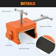 thumbnail image 4 of Cabinet Installation Clamps | Cabinetry Clamp for Easy and Quick Face Frame Installation, Cabinet Clamps with Two Side Screws and Drill Hole Guide Cabinet Installation Tools, Orange (4), 4 of 6