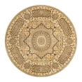 thumbnail image 3 of Unique Loom Palace Collection Area Rug - Amber (6' 1" Round Light Green/Cream), 3 of 7