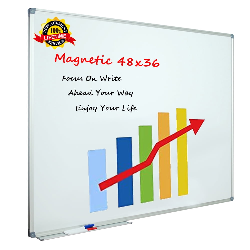 Details about   Dry Erase Board 48" x 36" Office Whiteboard Satin-Finished Aluminum Frame 
