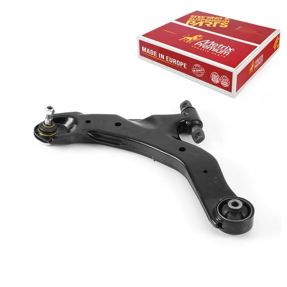Metrix Premium Chassis Parts - Front Left Lower Control Arm w Ball Joint & Bushing Assembly Fits 04-09 Kia Spectra, 05-09 Spectra5, 03-06 Hyundai Tiburon, Replacement RK620520, Made in Europe
