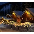 thumbnail image 4 of Solar Garden Lights, Christmas Pathway Lights, Outdoor Decorations Lights, Solar Swaying Lights, Firefly Lights for Patio Pathway Outdoor Decor, Big Bulb Solar Swaying Lights(4pack Snowflake), 4 of 6