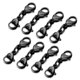 thumbnail image 1 of 8 Pcs Double Lobster Clasps Necklace Bracelet Clasp Connector Double Opening Jewelry Clasps for DIY Jewelry Making Silver, 1 of 4