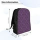 thumbnail image 4 of Fotbe Retro Florals Purple Mochila de Viaje para Laptop, Mochila Ejecutiva Delgada y Resistente 15.6", 4 of 8