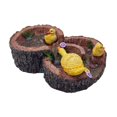 thumbnail image 2 of Estatua de pato de resina para jardín, decoración de jardín, lindo, creativo, único, regalo, decoración de pato Color oscuro, 2 of 7