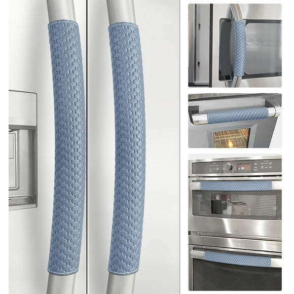 Cubiertas para manijas de puerta de refrigerador Luludamier, 6 unidades, azul marino