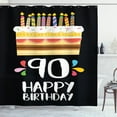 thumbnail image 1 of Ambesonne Birthday Shower Curtain, Colorful Party Set, 69"Wx70"L, Multicolor, 1 of 3