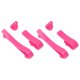 thumbnail image 3 of Plastic Beach Bag Hooks Accessories for Bogg Bags Insert Charm Cutie Cup Holder Connector Key Holder Rose Red, 3 of 5