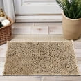thumbnail image 3 of Hitime Soft Chenille Bath Rug Mat 20x30 Quick Dry Machine Washable Bathroom Runner - Ultra Absorbent Non-Slip Backing - Beige, 3 of 10