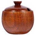 thumbnail image 3 of 1pc Wooden Seasoning Bowl Practical Kids Rice Bowl Food Container with Lid, 3 of 9