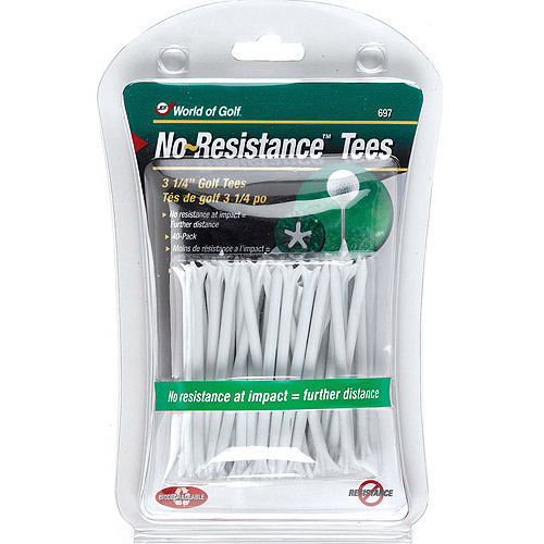 JEF World of Golf No-Resistance Tees, White, 3-1/4" - image 1 of 1