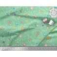 thumbnail image 3 of Soimoi Polyester Crepe Fabric Fish,Shell & Starfish Ocean Printed Craft Fabric by The Yard 42 Inch Wide, 3 of 3