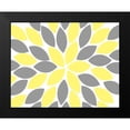 thumbnail image 2 of Robinson, Tamara 18x15 Black Modern Framed Museum Art Print Titled - Yellow Foliage Floral II, 2 of 5