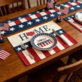 thumbnail image 6 of Beautynvta 4th of July Placemats, Stars and Stripes Patriotic Placemats, Red White Blue Heat-Resistant Washable Table Mat for Kitchen Dining Table Decor, 16.5x12.6 Inch, 6 of 6