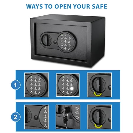 Barska - Safe with Electronic Keypad Lock - Black
