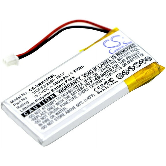 500mAh Sena 1ICP52/248P 1S1P Battery for SMH-10 SMH-10 Lifespan